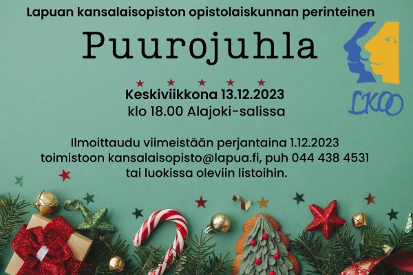 Puurojuhla 13 12 Lapuan Kansalaisopisto
