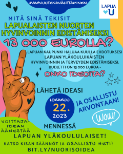 Osallistuvan budjetin kampanjan juliste