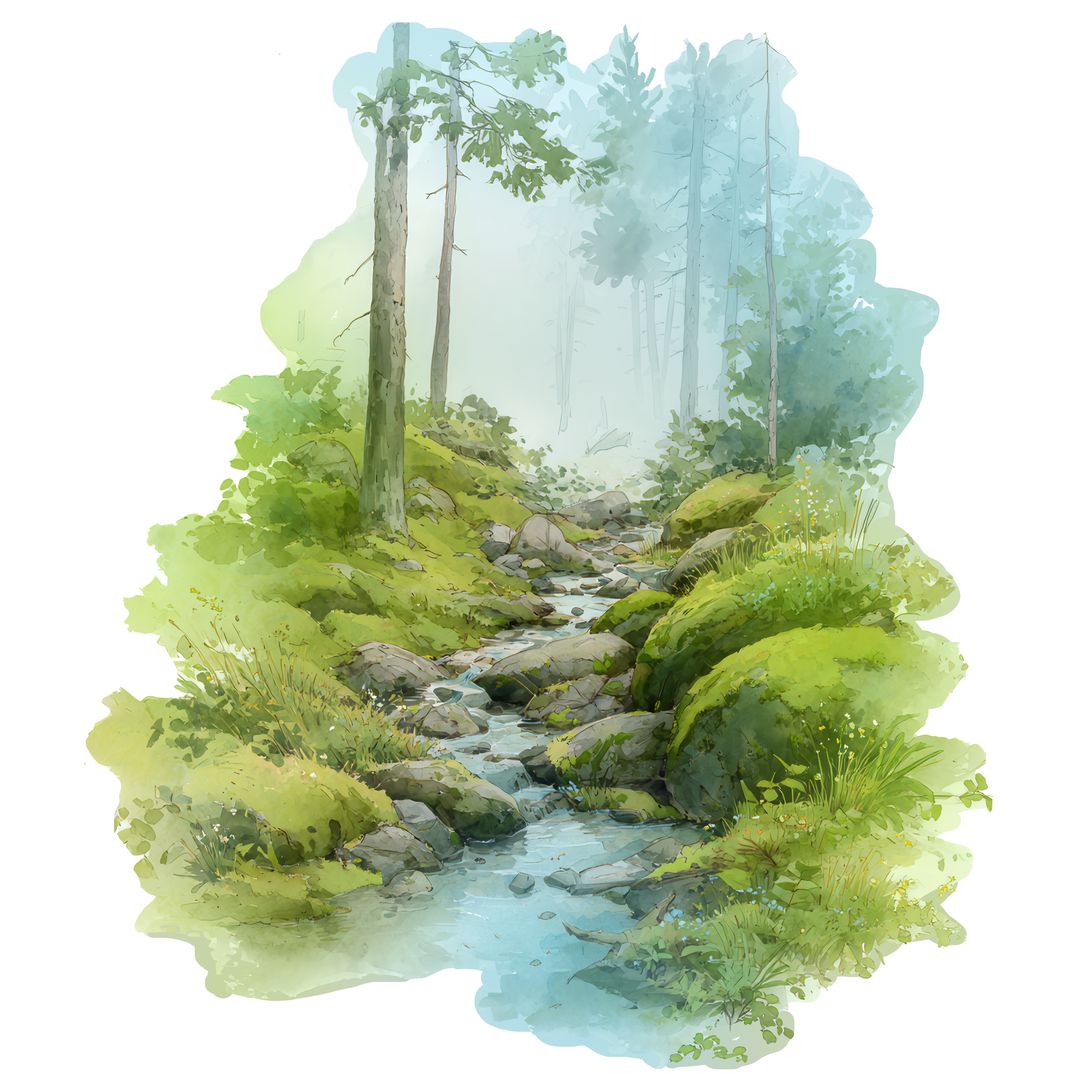 Simpsiön ulkoilureitit, puro